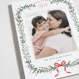 "Festive Vine" - Holiday Cards in Crimson by Susan Moyal - Detail