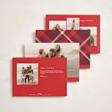 "Merry Trim" - Holiday Cards in Candy Cane by Erica Krystek - Back of Card Options