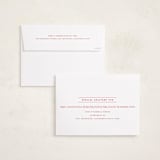 "Merry Trim" - Holiday Cards in Candy Cane by Erica Krystek - FREE Recipient Addressing