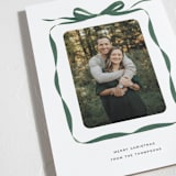 "Bow" - Holiday Cards in Evergreen by Olivia Kanaley Inman - Detail