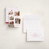 "Personal Note" - Holiday Cards in Poinsettia by Owl and Toad - Assembled