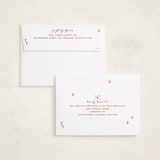 "Personal Note" - Holiday Cards in Poinsettia by Owl and Toad - FREE Recipient Addressing