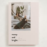 "Messy & Bright" - Holiday Cards in Blush by Iveta Angelova - Front