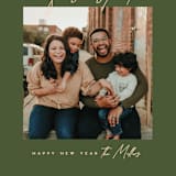 "Fresh Start" - Holiday Cards in Olive by Owl and Toad - Detail