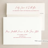 "overlaid" - Holiday Cards in Crimson by Lindsay Stetson Thompson - FREE Recipient Addressing