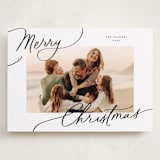 "Evoke" - Holiday Cards in Snow by Everett Paper Goods - Front