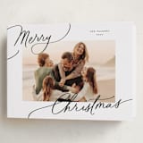 "Evoke" - Holiday Cards in Snow by Everett Paper Goods - Folded Card