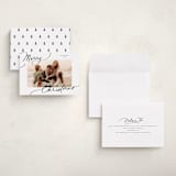 "Evoke" - Holiday Cards in Snow by Everett Paper Goods - Assembled