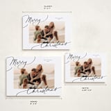 "Evoke" - Holiday Cards in Snow by Everett Paper Goods - Formats Available