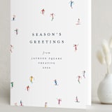 "festive skiers" - Holiday Cards in Multi by Ellen Schlegelmilch - Folded Card