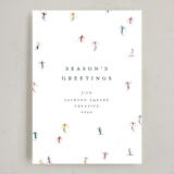 "festive skiers" - Holiday Cards in Multi by Ellen Schlegelmilch - Full Design