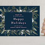 "Holiday Botanical" - Holiday Cards in Blue Spruce by Susan Moyal - Front