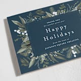 "Holiday Botanical" - Holiday Cards in Blue Spruce by Susan Moyal - Detail