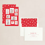 "Modern Snapshots" - Holiday Cards in Berry by Hooray Creative - Assembled
