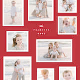 "Modern Snapshots" - Holiday Cards in Berry by Hooray Creative - Detail