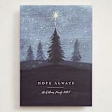 "Hope Shines" - Holiday Cards in Twilight by Rebecca Daublin - Front