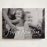 "Handwritten happy" - Holiday Cards in Penguin by Lea Delaveris - Front