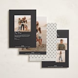 "New Year Note" - Holiday Cards in Sandstone by Nicole Walsh - Back of Card Options