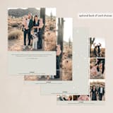 "Flurries" - Holiday Cards in Cream by Pixel and Hank - Back of Card Options