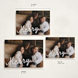 "a merry ribbon" - Holiday Cards in Snow by Lori Wemple - Formats Available