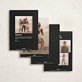 "on film" - Holiday Cards in Midnight by Bramble Studio - Back of Card Options