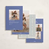"Delicate botanical frame" - Holiday Cards in Blue Jay by Lucrecia Caporale - Back of Card Options