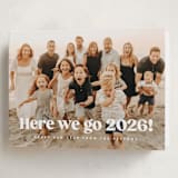 "here we go!" - Holiday Cards in Snow by Kristie Kern - Folded Card