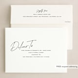 "Joy to the World script" - Holiday Cards in Linen by Owl and Toad - FREE Recipient Addressing