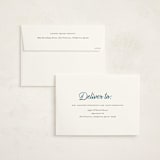 "Ribbon Greeting" - Holiday Cards in Navy by AK Graphics - FREE Recipient Addressing