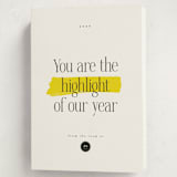 "Highlight" - Holiday Cards in Lemon by Hudson meet Rose - Folded Card