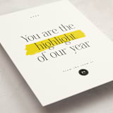 "Highlight" - Holiday Cards in Lemon by Hudson meet Rose - Detail