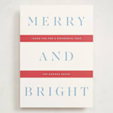 "Festive Stripes" - Holiday Cards in Stocking by Alston Foster - Front