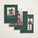 "Dotted" - Holiday Cards in Pine by Carolyn MacLaren - Back of Card Options