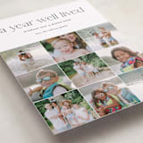 "Annual Review" - Holiday Cards in Midnight by Shari Margolin - Detail