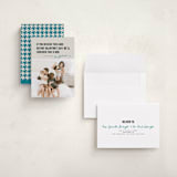 "New Year Win" - Holiday Cards in Denim by Karen Glenn - Assembled