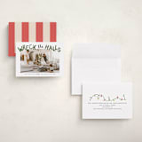 "wreck the halls with boughs of jolly" - Holiday Cards in Tree Farm by Kamala Nahas - Assembled