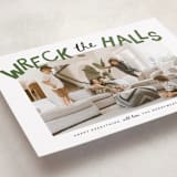 "wreck the halls with boughs of jolly" - Holiday Cards in Tree Farm by Kamala Nahas - Detail