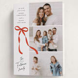 "Ascend" - Holiday Cards in Poinsettia by Paper Raven Co. - Folded Card