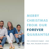 "The Quaranteam" - Holiday Cards in Blue Spruce by Megan Davis - Detail