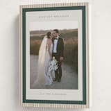 "Modern striped frame" - Holiday Cards in Forest by Jackie Crawford - Folded Card
