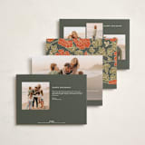 "Christmas Poppies" - Holiday Cards in Balsam by Tara Grangroth - Back of Card Options