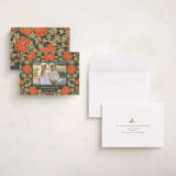 "Christmas Poppies" - Holiday Cards in Balsam by Tara Grangroth - Assembled