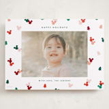 "Disney's Mickey Confetti" - Holiday Cards in Cherry by Ellen Schlegelmilch - Front