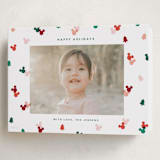 "Disney's Mickey Confetti" - Holiday Cards in Cherry by Ellen Schlegelmilch - Folded Card