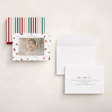 "Disney's Mickey Confetti" - Holiday Cards in Cherry by Ellen Schlegelmilch - Assembled