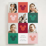 "Vibrant Disney Mickey" - Holiday Cards in Cranberry by Ellen Schlegelmilch - Front