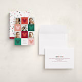 "Vibrant Disney Mickey" - Holiday Cards in Cranberry by Ellen Schlegelmilch - Assembled