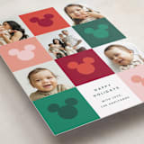 "Vibrant Disney Mickey" - Holiday Cards in Cranberry by Ellen Schlegelmilch - Detail