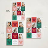 "Vibrant Disney Mickey" - Holiday Cards in Cranberry by Ellen Schlegelmilch - Formats Available