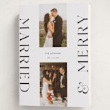 "Merrily Married" - Holiday Cards in Snowflake by Laura Bercovich - Folded Card